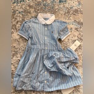 Ralph Lauren Light Blue Striped Button Down Shirt